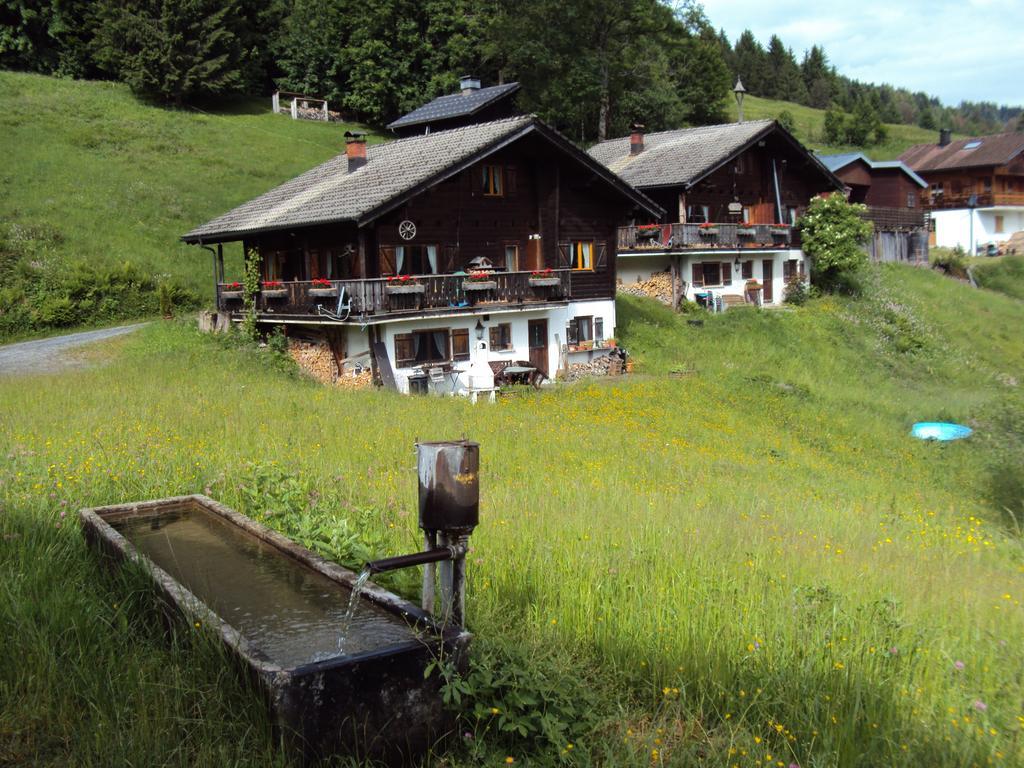 Ferienwohnungen Im Blockhaus Metzler Шварценберг им Брегенцервалд Екстериор снимка