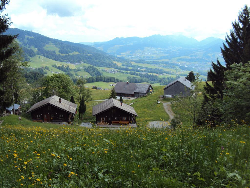 Ferienwohnungen Im Blockhaus Metzler Шварценберг им Брегенцервалд Екстериор снимка