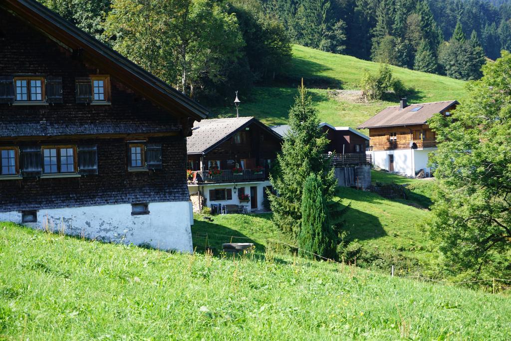 Ferienwohnungen Im Blockhaus Metzler Шварценберг им Брегенцервалд Екстериор снимка